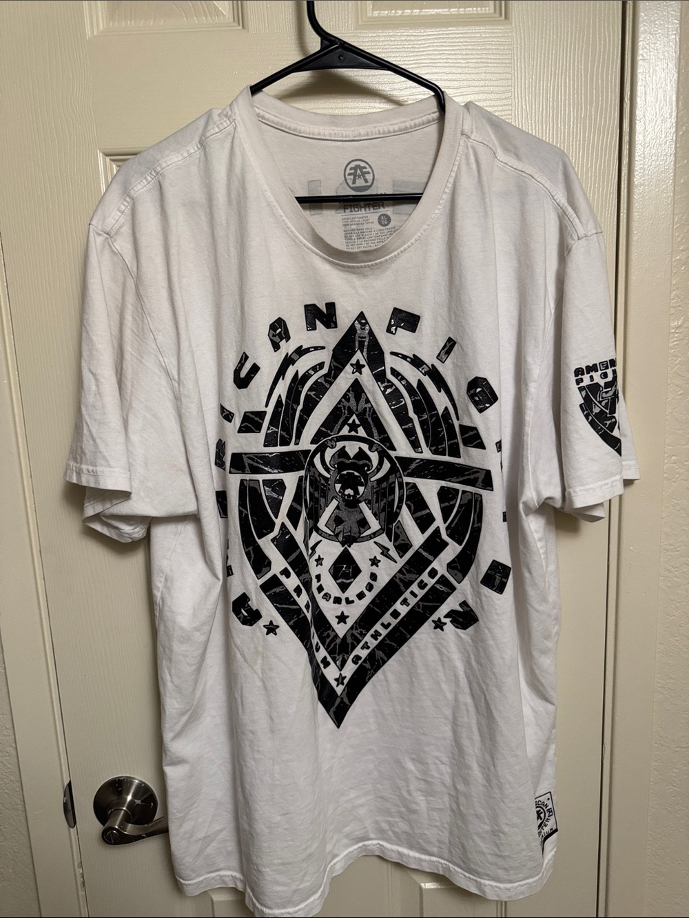 American Fighter Short-Sleeve Men’s Shirt - Casual Crew Neck